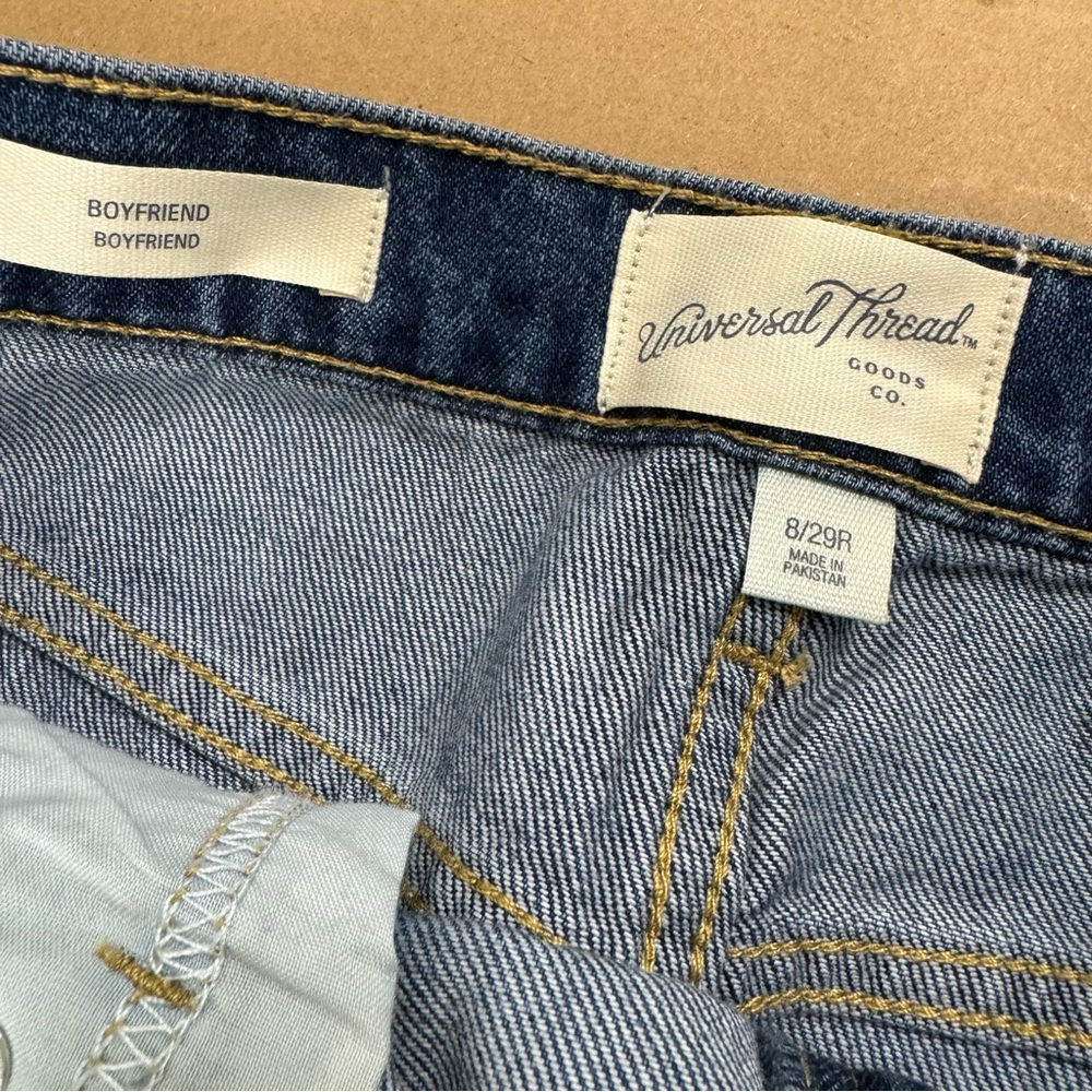 UT HIGH RISE PATCHES BOYFRIEND JEANS - Picture 6 of 9